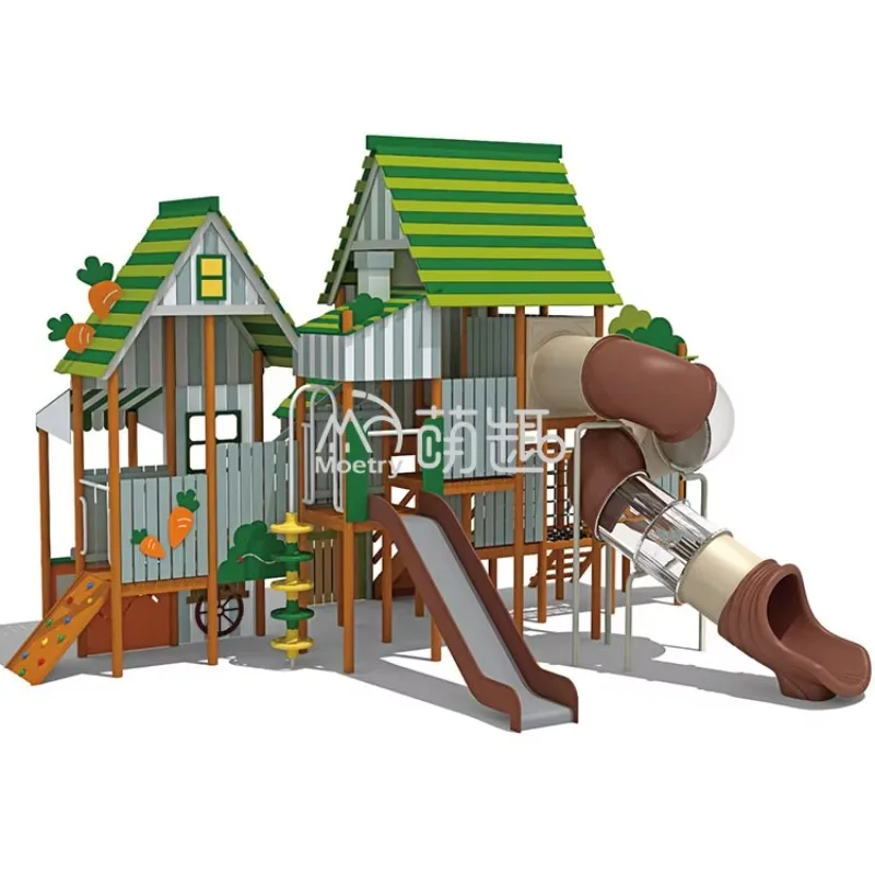 Outdoor Adventure Farm - Moetry Kids Carrot Factory Themed Outdoor