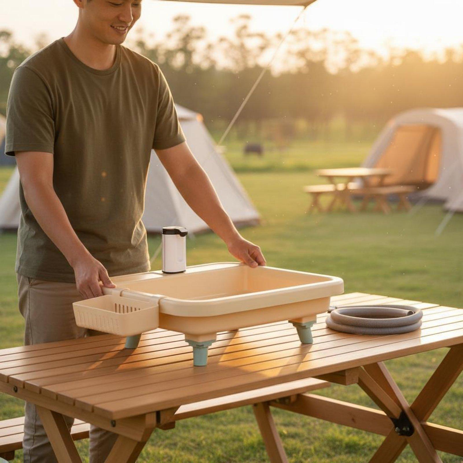 Portable Camping Sink with Bui - đánh giá và giá Outdoor Adventures