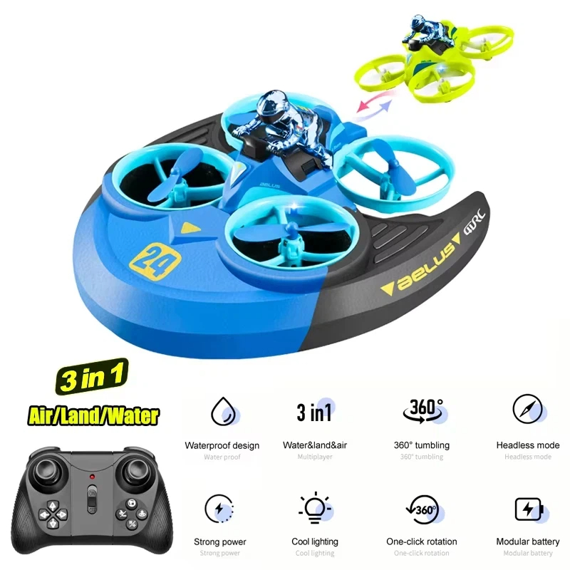 3-in-1 Land Air Sea RC Aircraf - đánh giá và giá Outdoor Adventure Toys For Kids