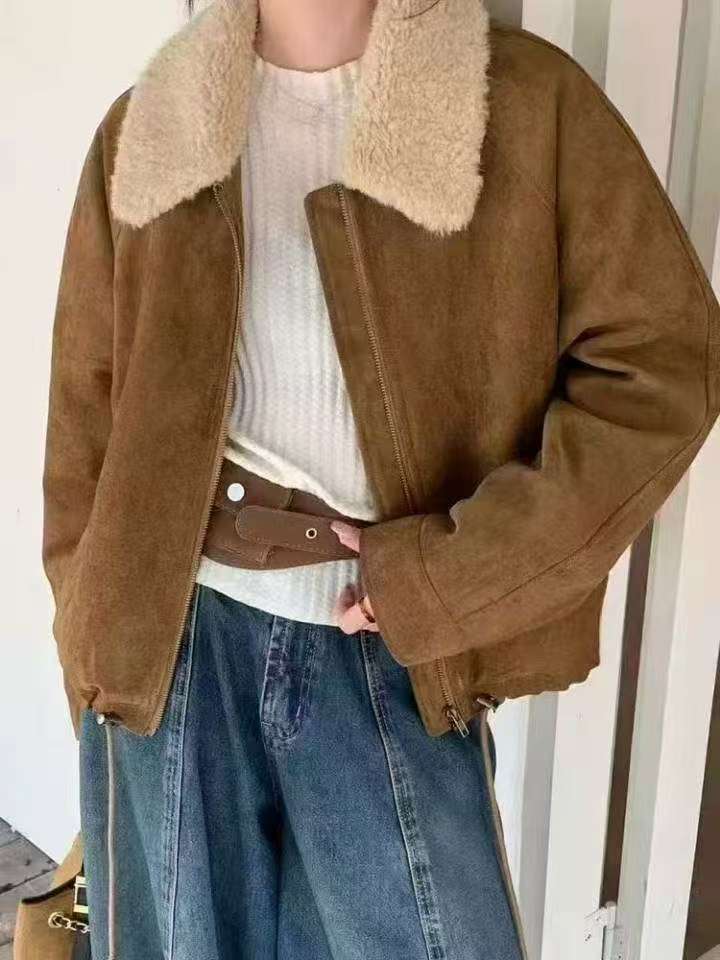 Lamb Wool Jacket Oversize Woma - đánh giá và giá Outdoor Adventure Farm