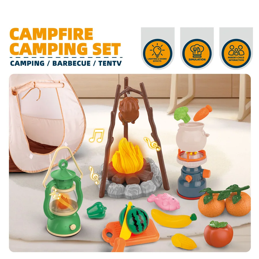 Kids Camping Tent Set Simulate - đánh giá và giá Outdoor Adventure Toys For Kids