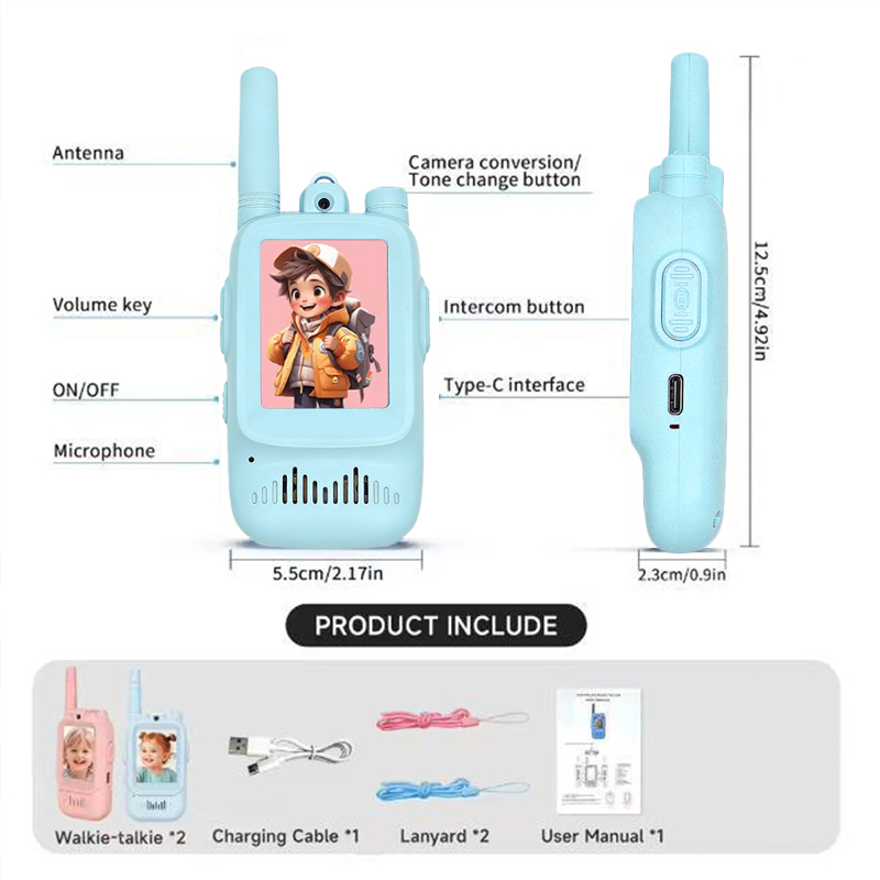 2pcs Kids Video Walkie Talkie  - đánh giá và giá Outdoor Adventure Toys For Kids